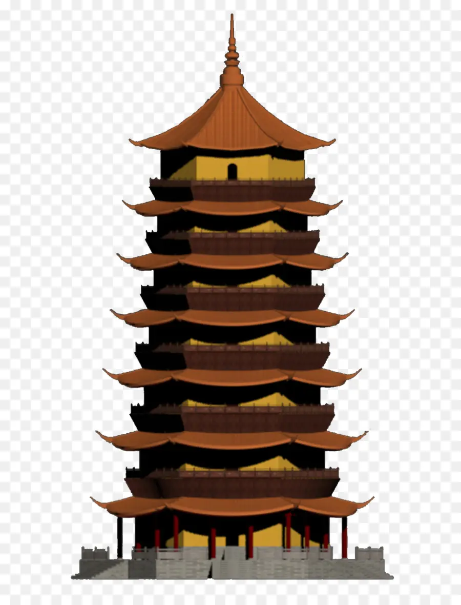 La Pagoda De Leifeng，Gran Pagoda Del Ganso Salvaje PNG