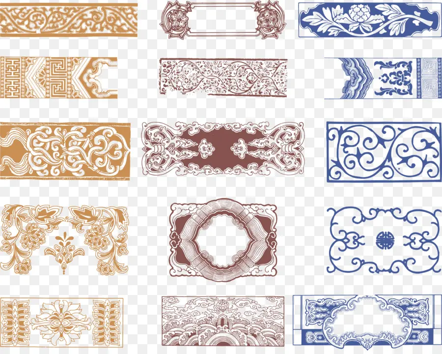 Patrones Decorativos，Ornamento PNG