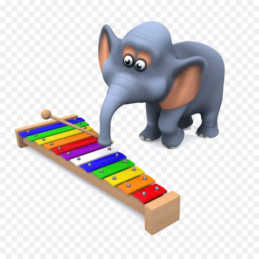 Elefante，Xilófono PNG