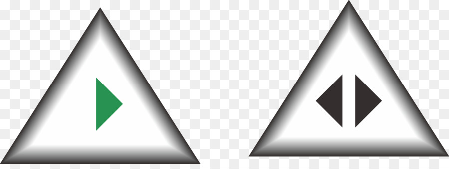 Triángulo，Botón PNG