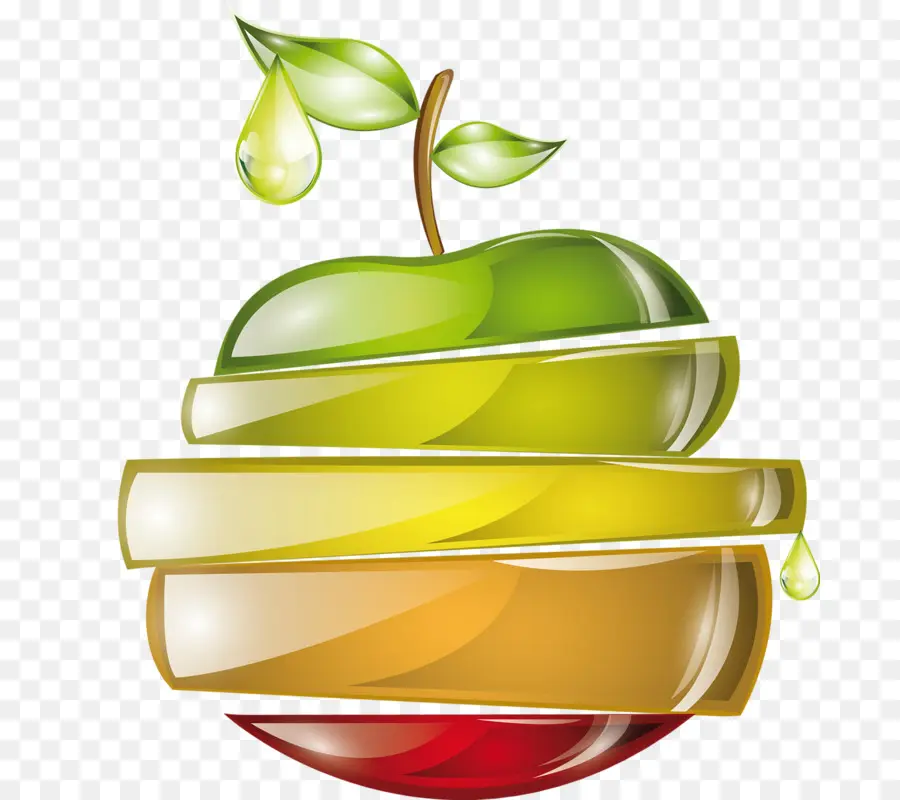 Manzana，Rebanado PNG