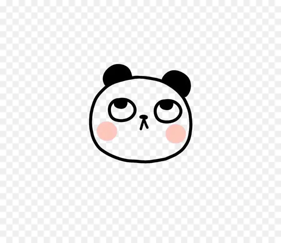 Panda，Rostro PNG