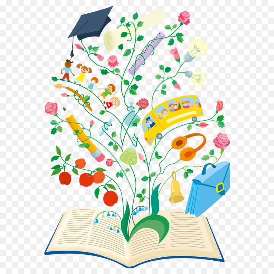 Libro，Árbol PNG