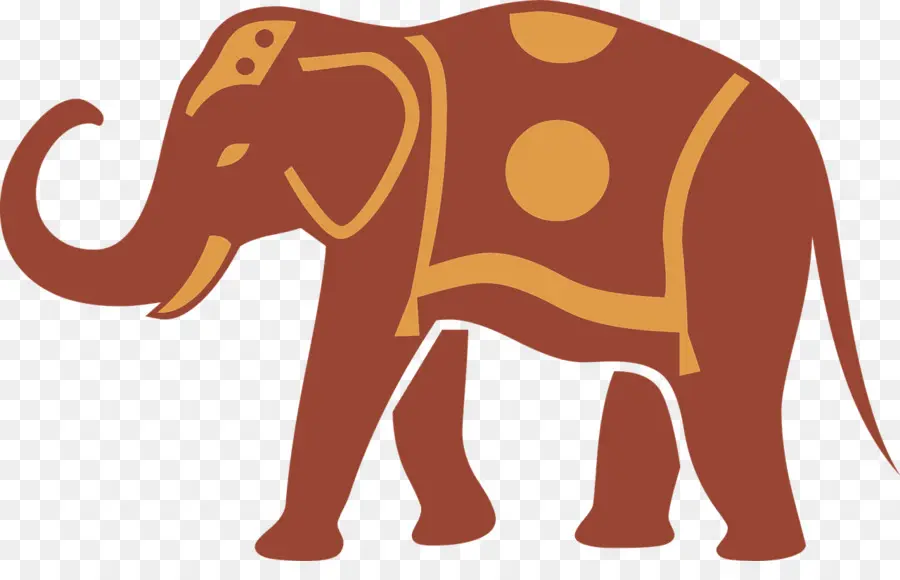 Elefante Rojo，Silueta PNG