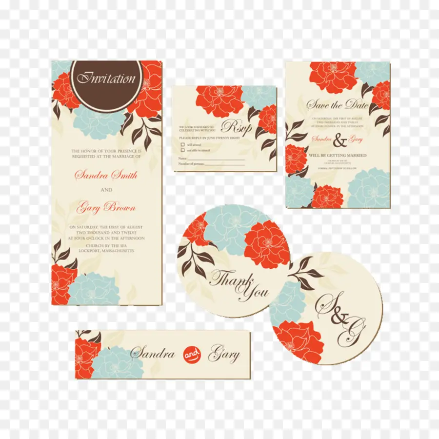 Conjunto De Invitación，Tarjetas PNG