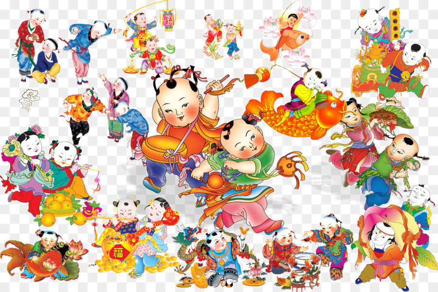 Personajes De Dibujos Animados，Niños PNG