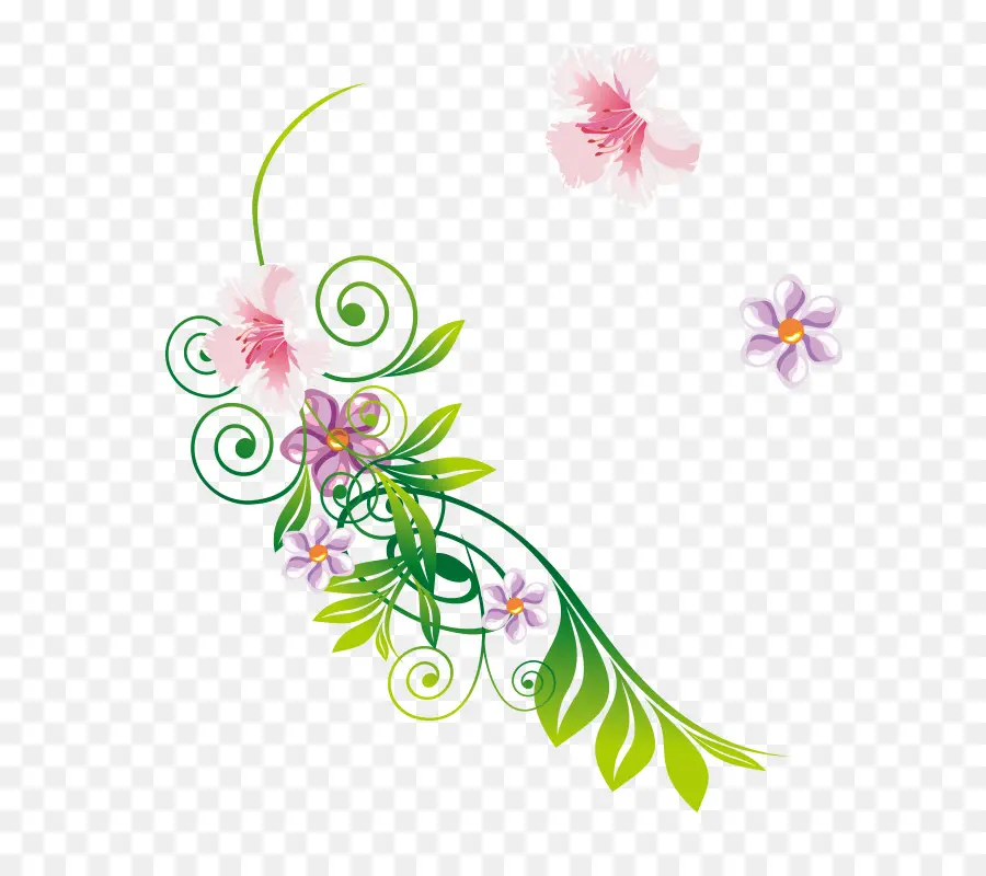 Diseño Floral，Flores PNG