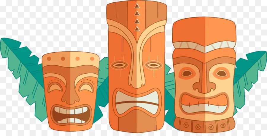 Tiki Mascarillas，Tribal PNG