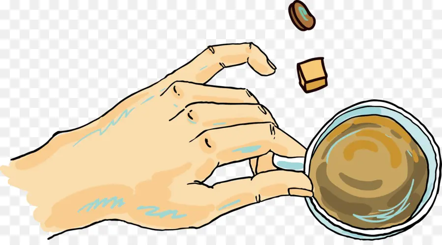 Mano Con Cafe，Café PNG