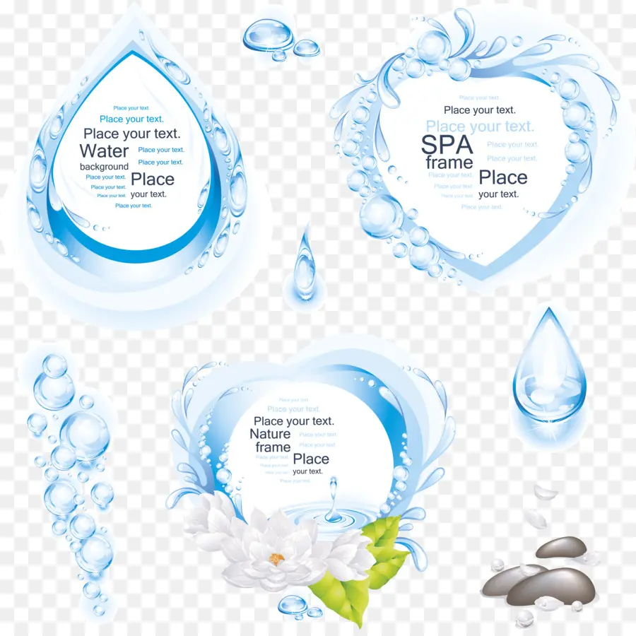 Gotas De Agua，Marcos PNG