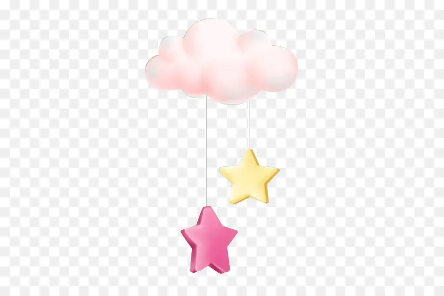 Nube Y Estrellas，Nube Rosa PNG