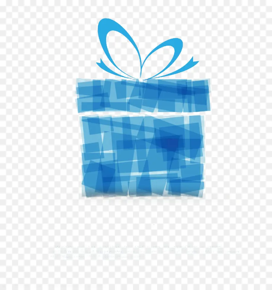 Caja De Regalo Azul，Presente PNG