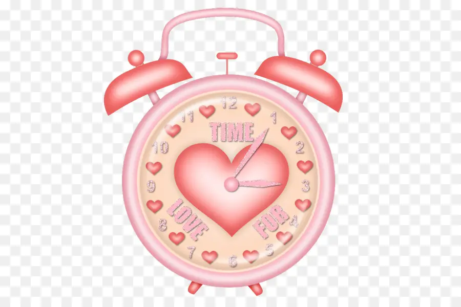 Reloj Despertador，Corazón PNG