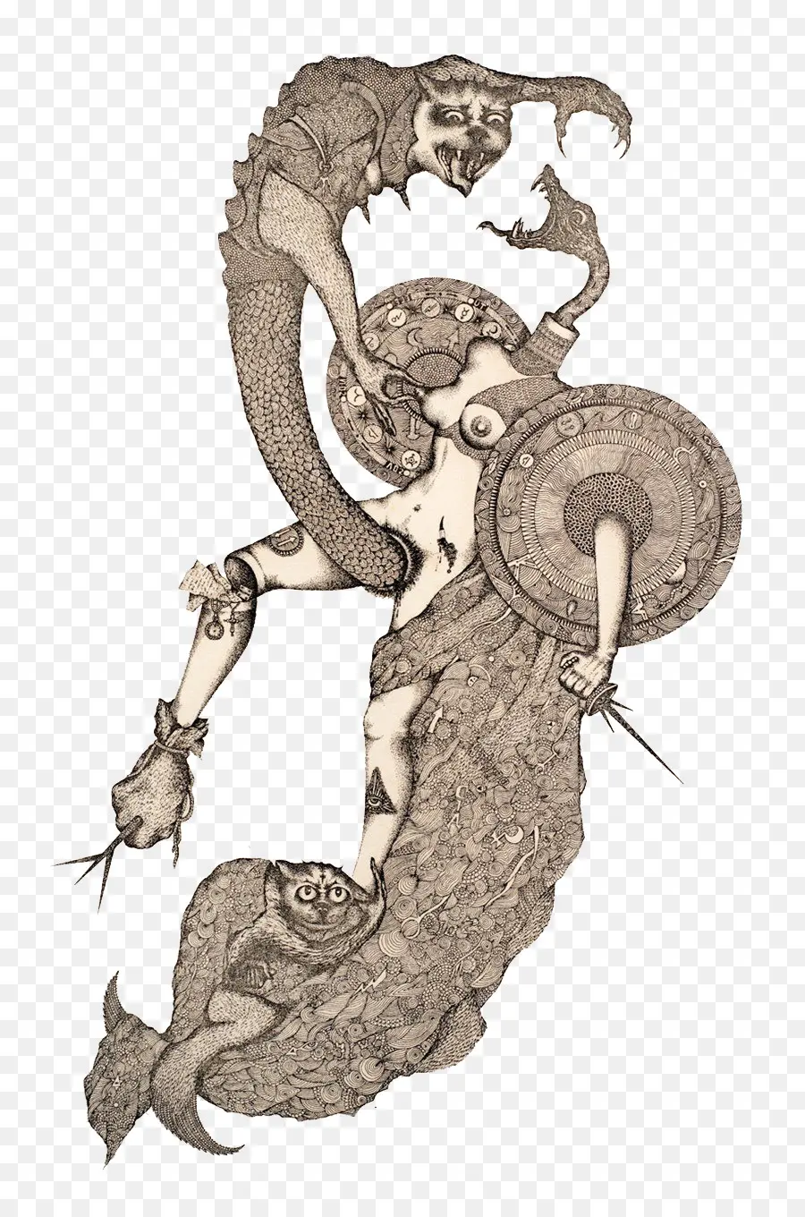 Criatura Mítica，Sirena PNG