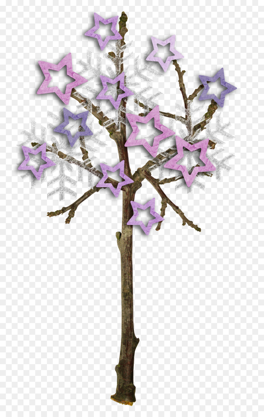 árbol De Estrellas，Decoración PNG