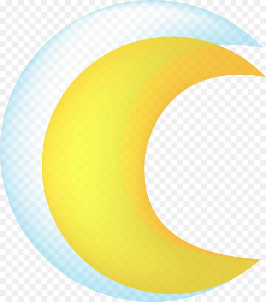 Luna Creciente Amarilla，Luna PNG