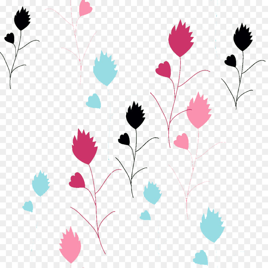 Hojas Coloridas，Flor PNG