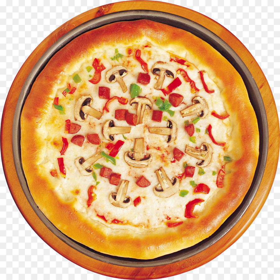 Pizza Vegetal，Comida PNG