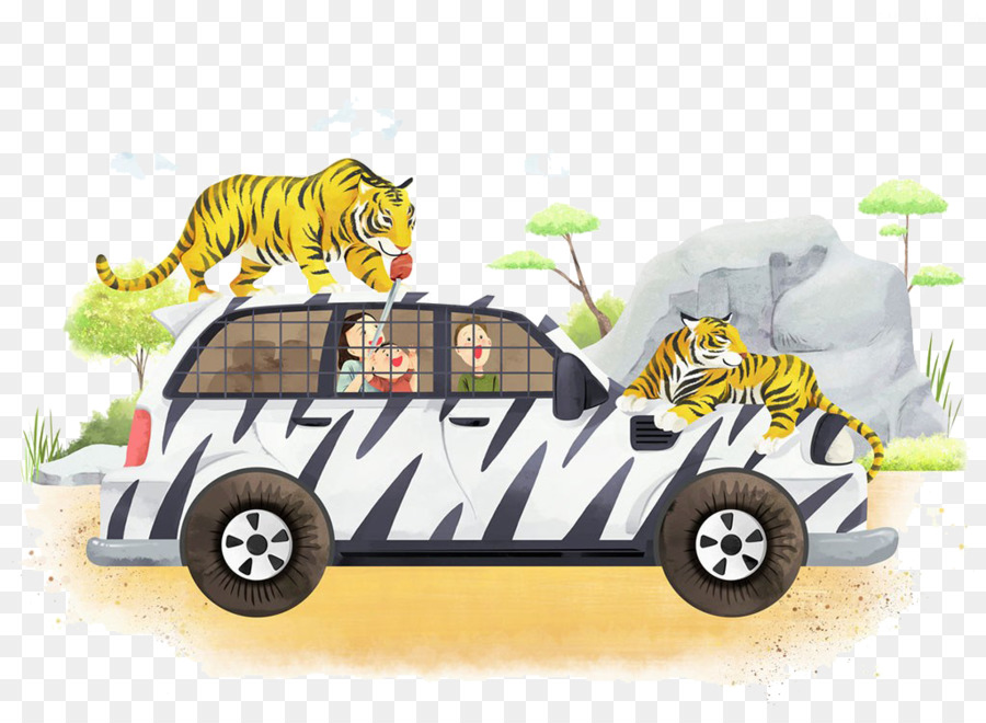 Tigres En Coche，Safari PNG