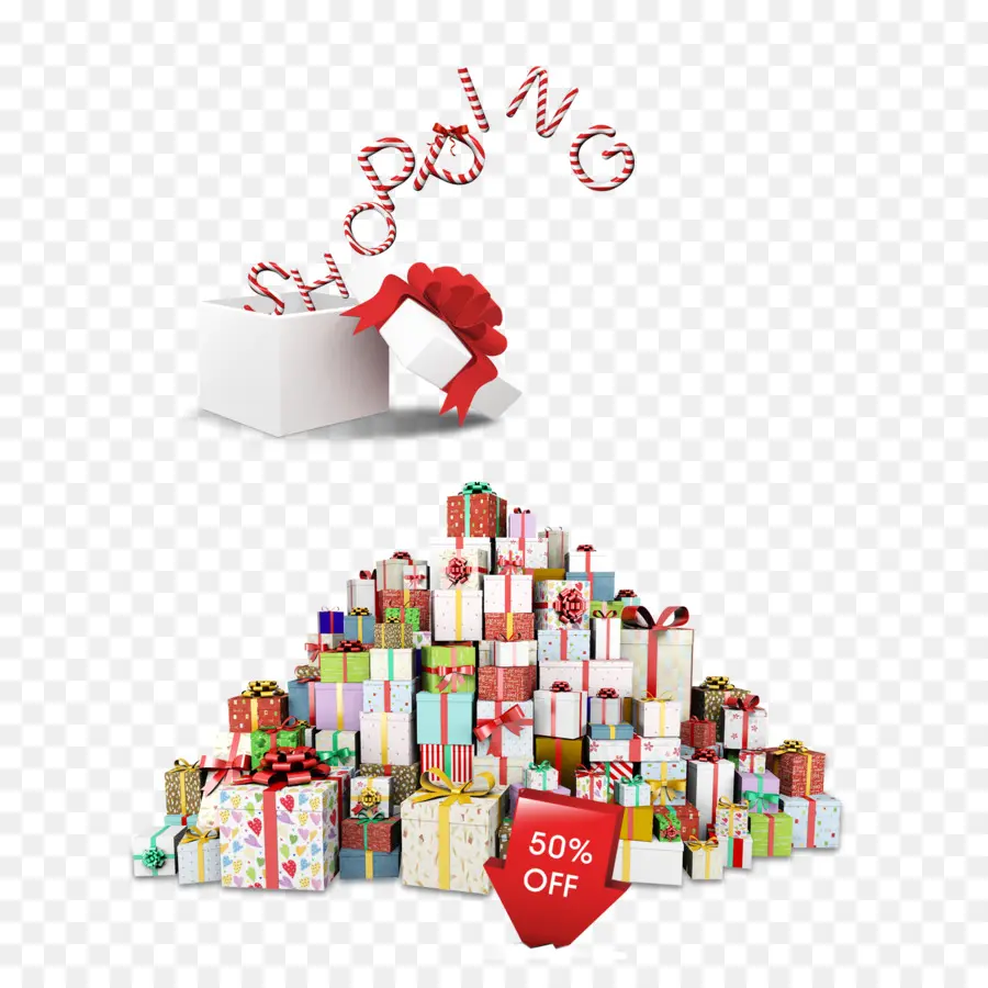 Compras Regalos，Presenta PNG