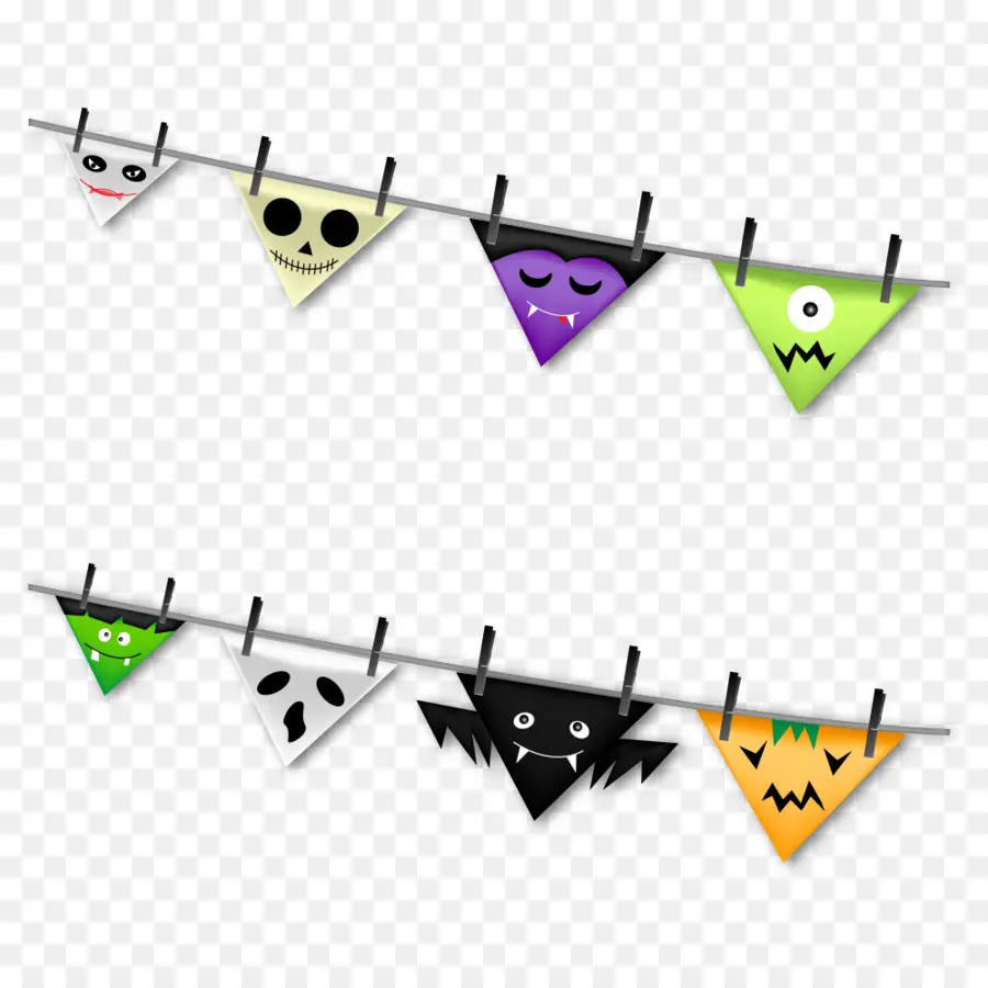 Halloween，Bunting PNG