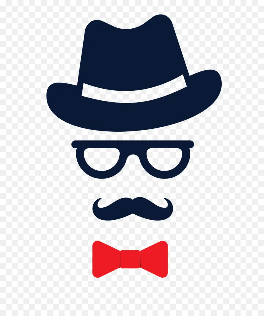 Sombrero Y Gafas，Bigote PNG