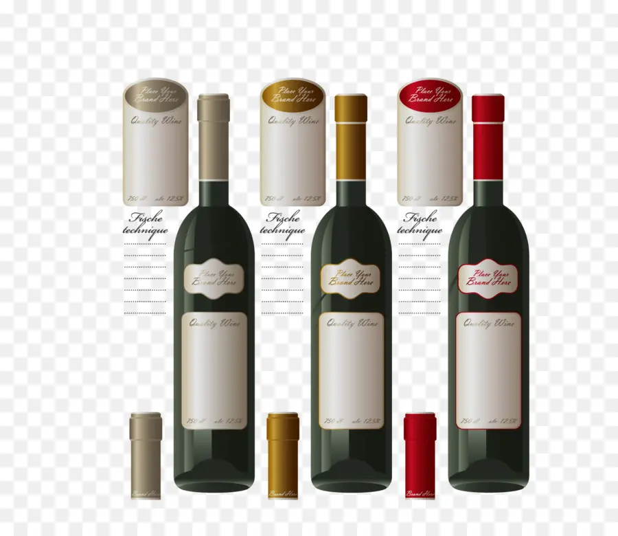 Botellas De Vino，Etiquetas PNG