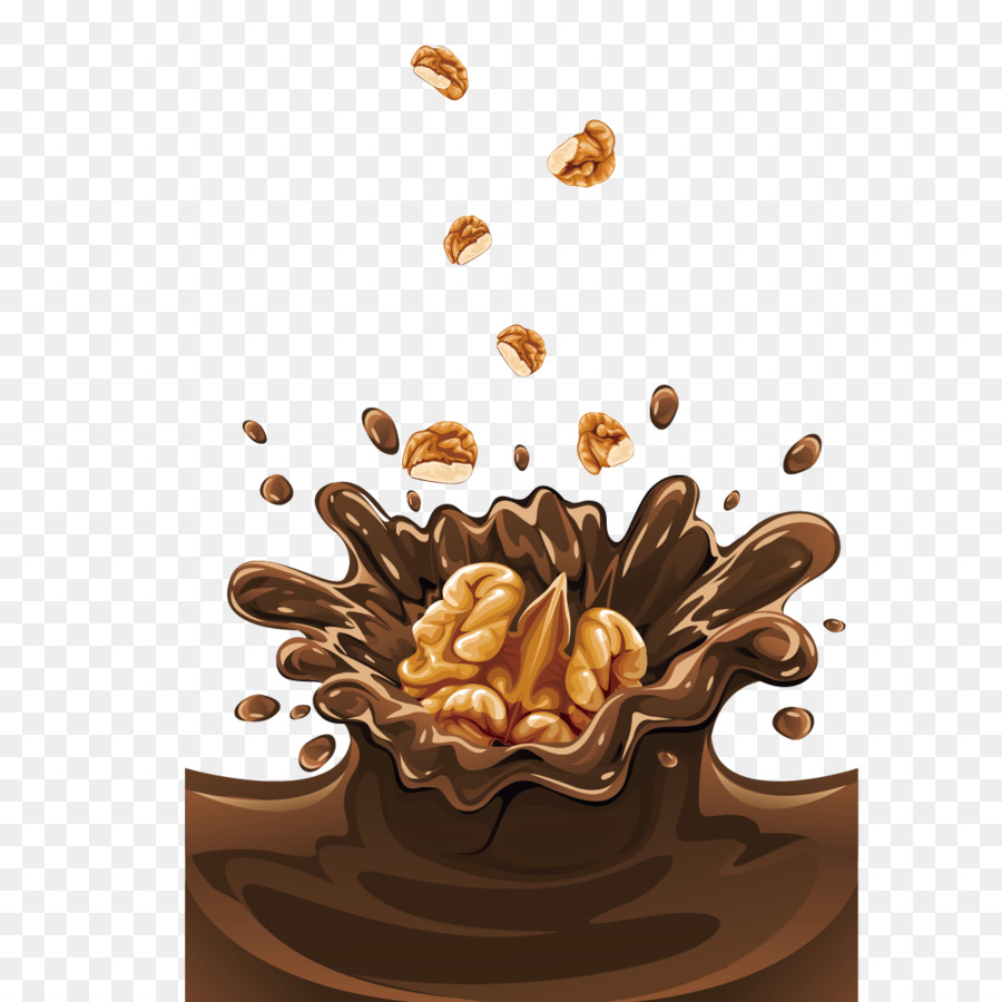 Salpicaduras De Chocolate，Nueces PNG