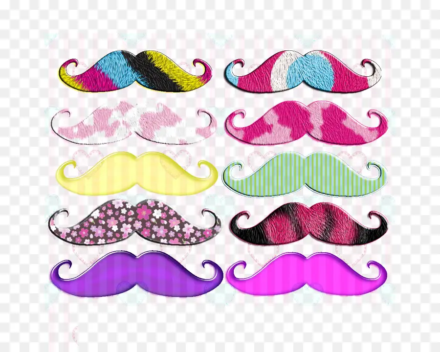 Bigotes Coloridos，Vello Facial PNG