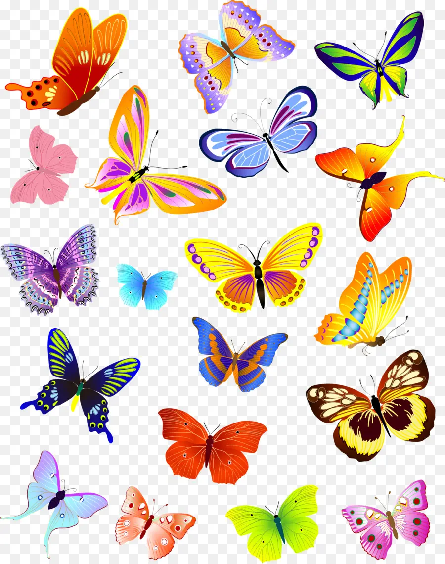 Mariposas，Vistoso PNG