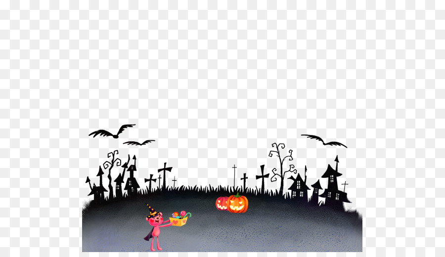 Escena De Halloween，Calabazas PNG