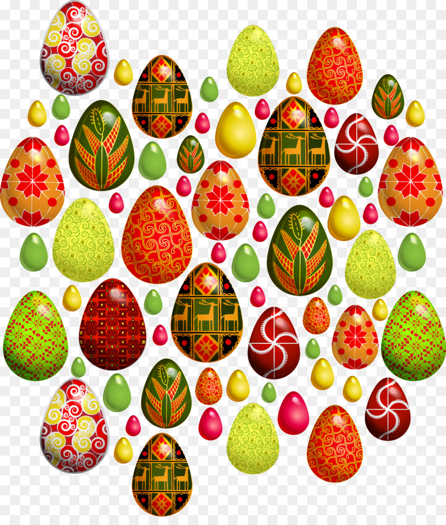 Huevos Decorados，Vistoso PNG