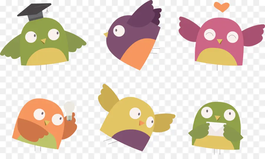 Pájaros Coloridos，Pájaros PNG