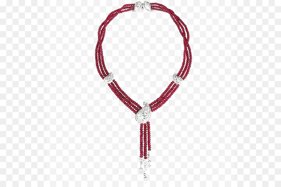 Collar De Cuentas Rojas，Accesorio PNG