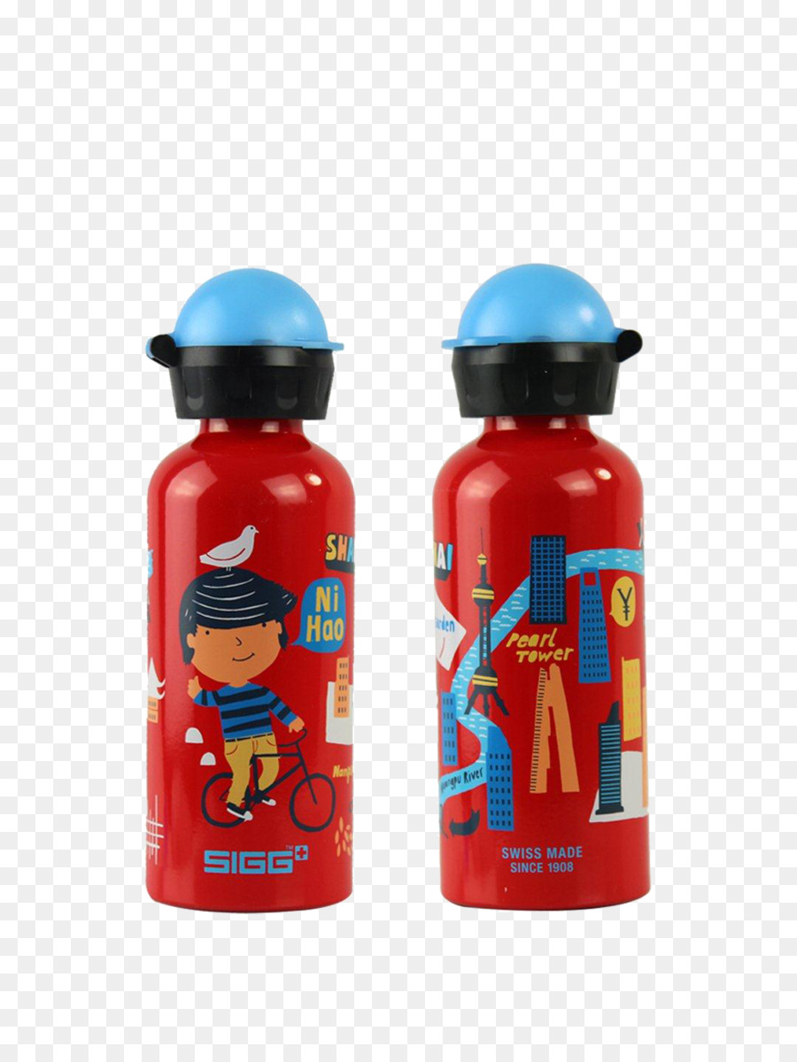 Botellas De Agua，Rojo PNG