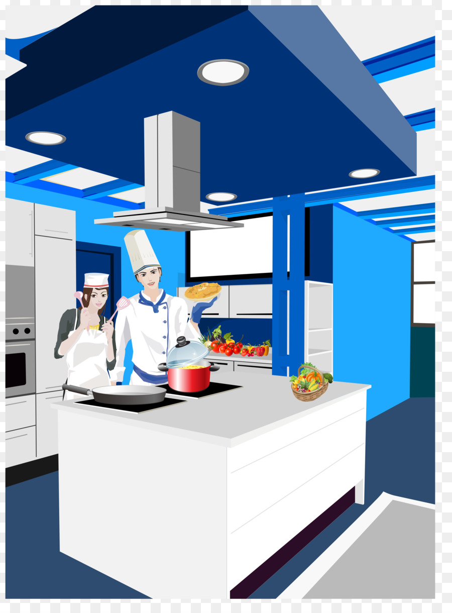 Chefs En La Cocina，Cocinando PNG