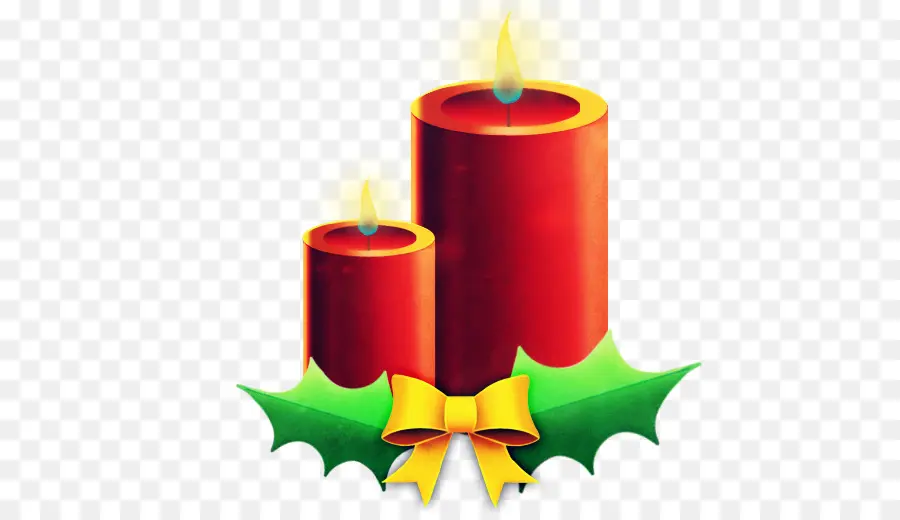 Velas De Navidad，Acebo PNG