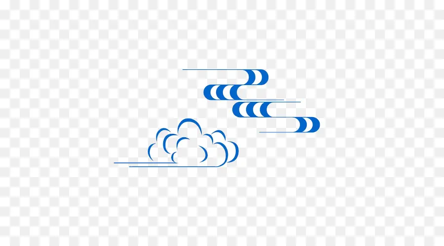 La Nube，Azul PNG