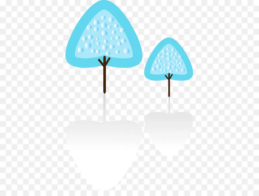 árbol，Azul PNG