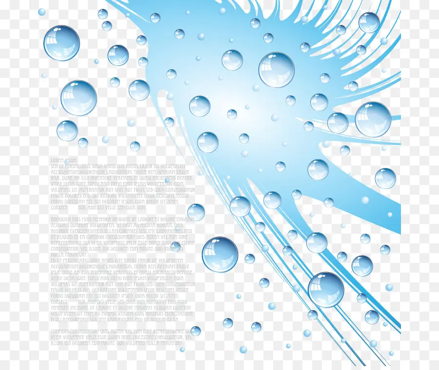 Gotas De Agua，Azul PNG