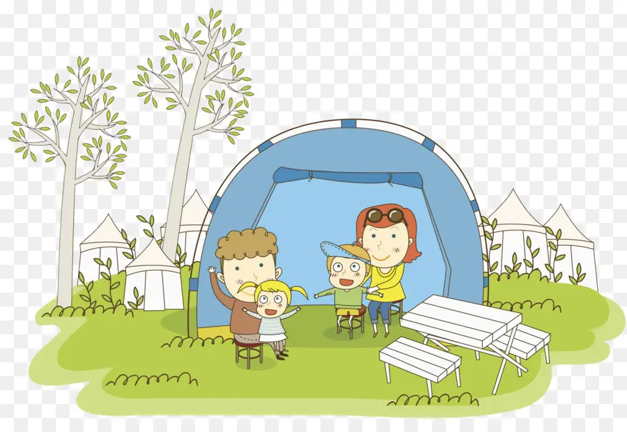 Camping Familiar，Carpa PNG