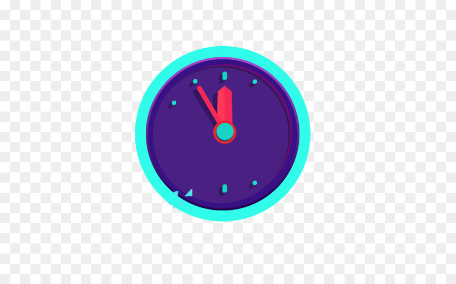 Reloj，Azul PNG