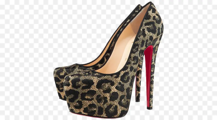 Tacones Altos Con Estampado De Leopardo，Zapatos PNG