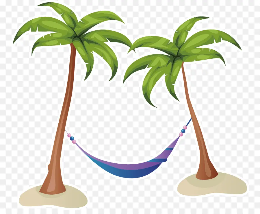 Palmeras Con Hamaca，Playa PNG