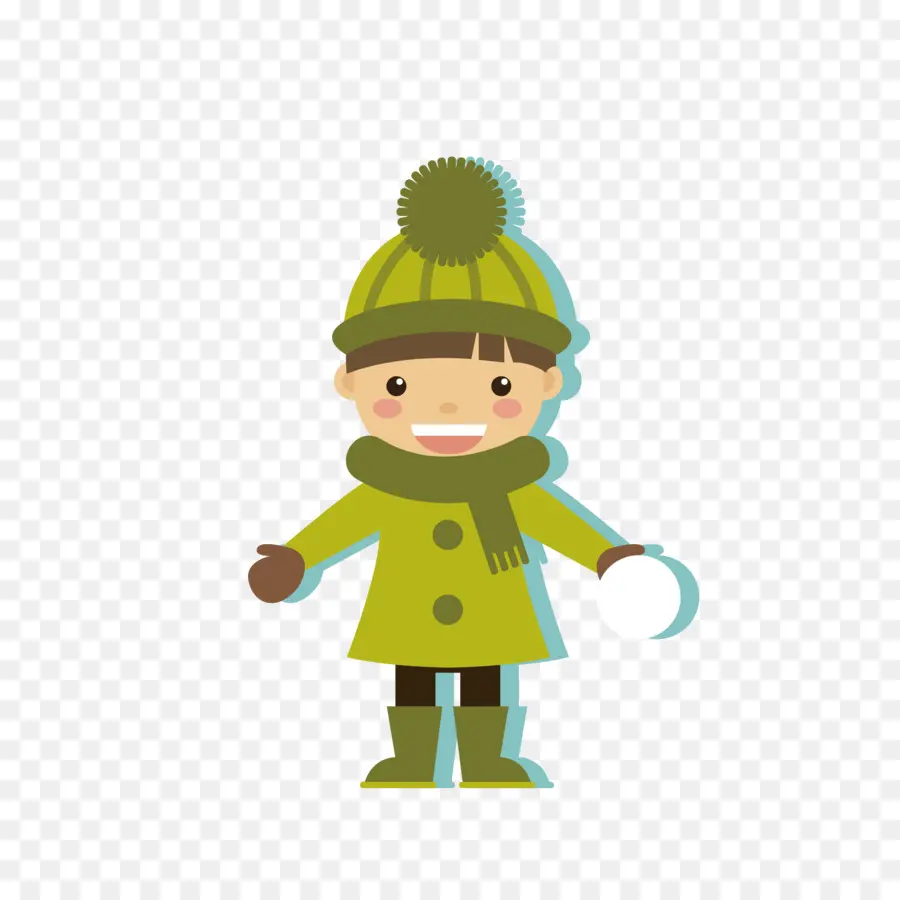 Niño En Ropa De Invierno，Invierno PNG