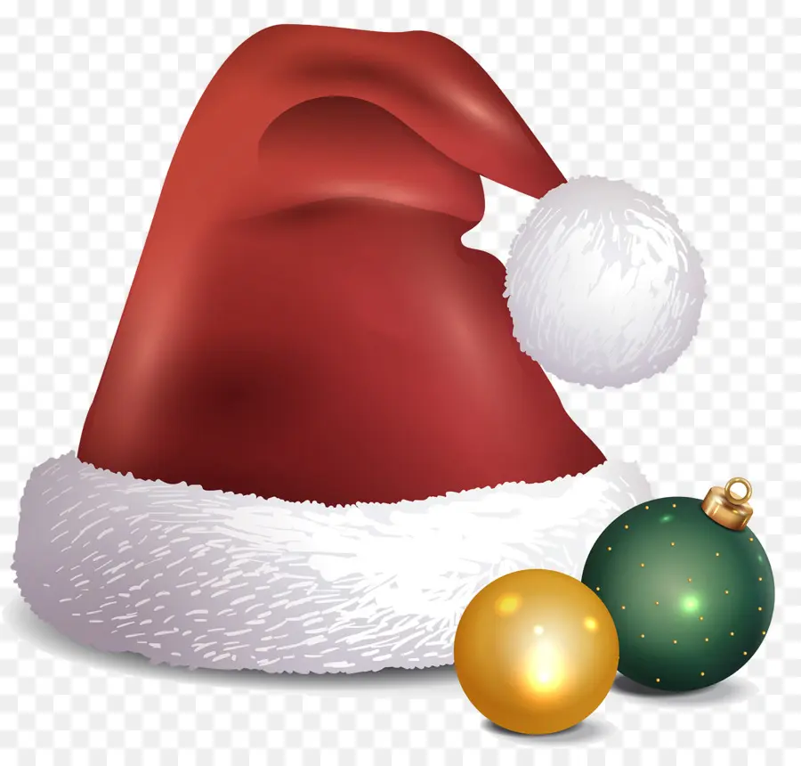 Gorro Rojo De Papá Noel，Navidad PNG