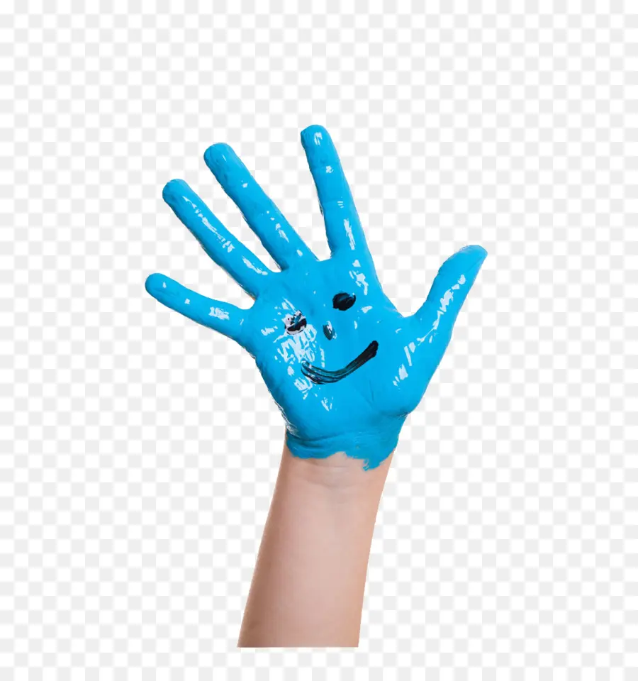 Mano Azul，Pintar PNG