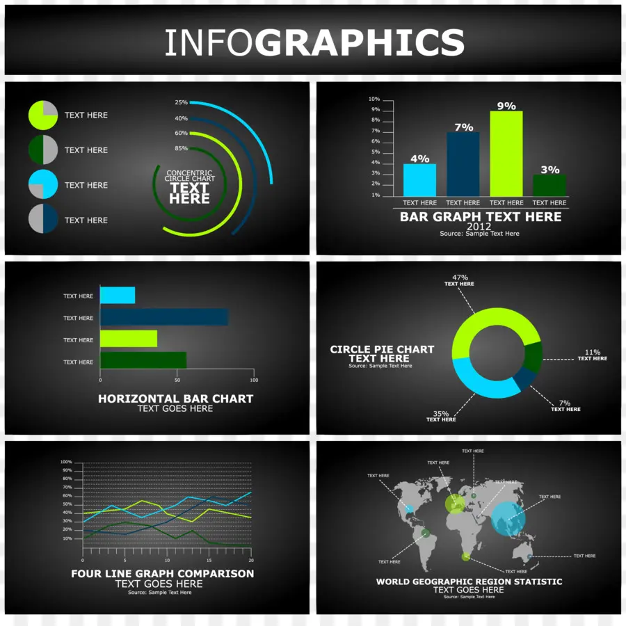 Infografías，Gráficos PNG