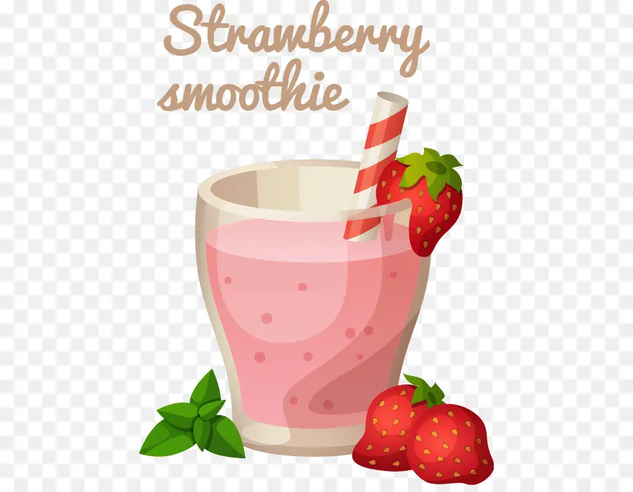 Batido De Fresa，Beber PNG