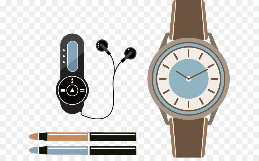 Reloj，Auriculares PNG